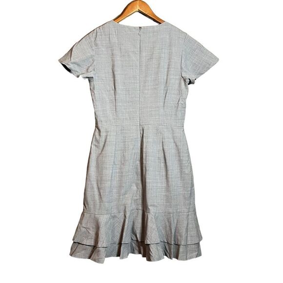 Banana Republic grey wool blend short sleeve dress - Picture 8 of 11